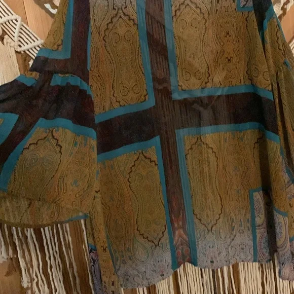 Kaktus Boho Mixed Print Kimono Size Large - Picture 7 of 8